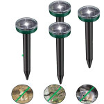 Lot de 4 r�pulsif de rat taupe r�pulsif solaire � ultrasons r�pulsif anti - parasites de jardin pour ...