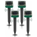 Lot de 4 répulsifs solaires à ultrasons, répulsif anti - taupes solaire souris repeller exterieur pour ... Lot de 4 répulsifs solaires à ultrasons, répulsif anti - taupes solaire souris repeller exterieur pour ...