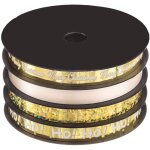 Lot de 4 rouleaux de bolducs 10mm l. 5 m rouge or argent - feeric lights & christmas