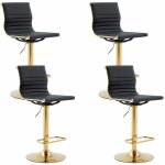 Wahson office chairs - lot de 4 tabouret de bar dor� en cuir pu chaise bar erconomique r�glable en hauteur ...