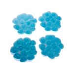 Lot de 4 tapis antiderapants de douche ou baignoire pvc galets 12x13cm bleu transparent msv Lot de 4 tapis antiderapants de douche ou baignoire pvc galets 12x13cm bleu transparent msv