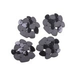 Msv - lot de 4 tapis antiderapants de douche ou baignoire pvc galets 12x13cm noir Msv - lot de 4 tapis antiderapants de douche ou baignoire pvc galets 12x13cm noir