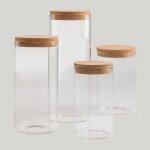 Ensemble de 4 bocaux en verre launun sklum