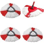 Lot de 4 têtes de balai à franges compatibles avec vileda, o - cedar, recharges faciles à nettoyer, tête ... Lot de 4 têtes de balai à franges compatibles avec vileda, o - cedar, recharges faciles à nettoyer, tête ...