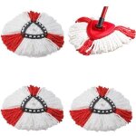 Lot de 4 t�tes de balai � franges compatibles avec vileda, o - cedar, recharges faciles � nettoyer, t�te ...