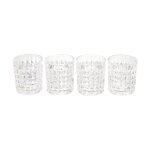 Lot de 4 verres à whisky design coffret 9cm noir Lot de 4 verres à whisky design coffret 9cm noir