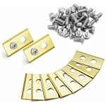 Lot de 45 lames en titane de rechange pour tondeuse robot worx landroid - lames en titane de 1 mm de ...