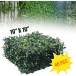 Lot de 48 haies de buis artificielles, plantes artificielles, panneaux muraux verts, pour jardin, arrière ... Lot de 48 haies de buis artificielles, plantes artificielles, panneaux muraux verts, pour jardin, arrière ...