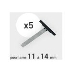 Lot de 5 attaches de tablier de volet roulant pour lame pvc ou alu de 11  14 mm pour axe zf54