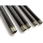 Lot de 5 cannes de ramonage noires complment ou rallonge de kits chemines longueur 7 mtres 51, 40 ...