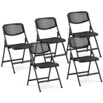 Fromm&starck - chaise - 5 ensemble - jusqu' 150 kg - sige 430 x 430 x 440 mm - noir - pliable