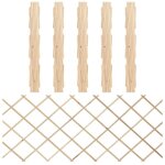 Maison chic ? lot de 5 cl�tures en treillis bois de sapin massif 180 x 80 cm ? panneaux extensibles pour ...