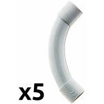Zenitech ? lot de 5 courbes pour tube irl �20mm ? pvc rigide ? couleur gris ? pour d�rivations �lectriques ...