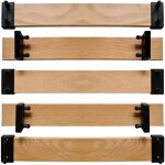 Scm crations - lot de 5 lattes 56 cm largeur 53mm 560x53x8 avec 10 embouts clipser sommier lit canap ...