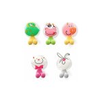 Lot de 5 pièces supports porte de brosse à dents avec ventouse en forme de animal cartoon - fei yu Lot de 5 pièces supports porte de brosse à dents avec ventouse en forme de animal cartoon - fei yu