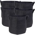 Lot de 5 sacs de plantation en tissu non tiss� - 20 l - 30 x 25 cm - pot de plantes avec poign�es de ...