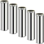 Monmobilierdesign - lot de 5 tdps1000 conduit double paroi isol� pour po�le � bois longueur 100 cm �150 ...