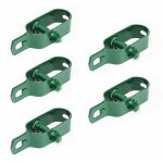 Lot de 5 tendeurs en acier galvanis� plastifi� n�3 pour fil de grillage ou autre - vert linxor