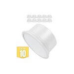 Lot de 10 modules led 5w, gu10, mr16, 6500k, 430lm, 110, pour spots encastrables