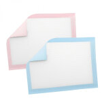 Monsieur bb - lot de 50 alses pour bb jetables, impermables - 40 x 60 cm - bleu