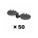 Gt garden - lot de 50 clips de fixation gris pour brise vue