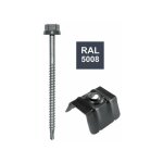 Lot de 50 fixations, l. 300 mm bleu zacrovis bol - fixations