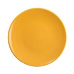 Secret de gourmet - lot de 6 assiettes  dessert 'colorama' 20cm jaune