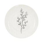 Lot de 6 assiettes  dessert 'cottage' 20cm gris