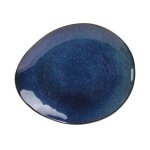 Lot de 6 assiettes  dessert 'au grs' 22cm bleu