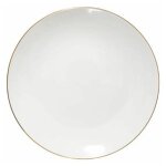 Lot de 6 assiettes  dessert  petit salon  19cm blanc