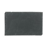 Lot de 6 assiettes plates  ardoise  22cm gris