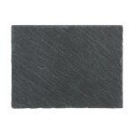 Lot de 6 assiettes plates  ardoise  32cm gris