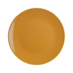 Lot de 6 assiettes plates  colorama  26cm jaune