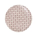 Lot de 6 assiettes plates 'cottage' 25cm rouge