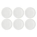 Lot de 6 assiettes plates essenziale gourmet blanches 26 cm sans nom Lot de 6 assiettes plates essenziale gourmet blanches 26 cm sans nom