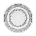 Secret de gourmet - lot de 6 assiettes plates 'renaissance' 25cm transparent