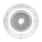 Lot de 6 assiettes plates renaissance 29cm transparent Lot de 6 assiettes plates renaissance 29cm transparent