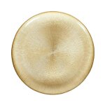 Lot de 6 assiettes plates en verre 'royal' 27cm or