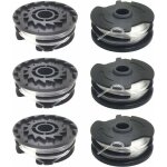 Lot de 6 bobines de fil de rechange pour coupe bordure lidl parkside prta 20 li a1, b2, c3, prt 550 a1, ...