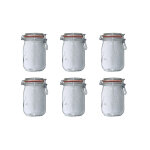 Lot de 6 bocaux en verre 1l le parfait 900507