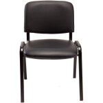 Idralite - lot de 6 chaises de bureau empilables conférce salle d'attente similcuir noir Idralite - lot de 6 chaises de bureau empilables conférce salle d'attente similcuir noir