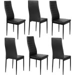 Lot de 6 chaise cuisine, chaise de salle  manger, dossier haut de la cuisine, chaise de salle  manger ...