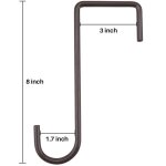 Lot de 6 crochets de cl�ture en acier pour cl�tures, int�rieur et ext�rieur, lampes suspendues, plantes, ...