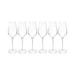 Lot de 6 fltes  champagne  douro  31cl transparent