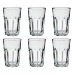 Lot de 6 gobelets en verre mojito 36cl transparent Lot de 6 gobelets en verre mojito 36cl transparent