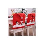 Lot de 6 housses de chaise de nol avec chapeau de pre nol
