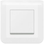 Lot de 6 interrupteurs ou va - et - vient mosaic 10a blanc complet avec plaque - legrand