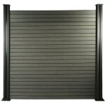 Lot de 6 lames composite de clôture - l160 cm x l25. 8cm x ép. 2cm - ardoise Lot de 6 lames composite de clôture - l160 cm x l25. 8cm x ép. 2cm - ardoise