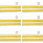 Lot de 6 lingettes de rechange en microfibre compatible avec karcher easyfix sc 1, sc 2, sc 3, sc 4, ...