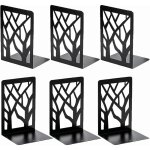 Lot de 6 serres livres en m�tal, lourds cale livre, anti - rayures et antid�rapant presse livre noir ...